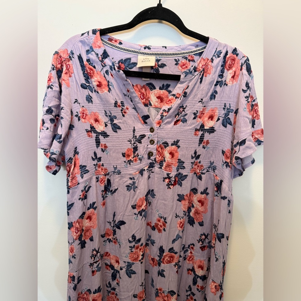 Knox Rose Lavender Floral Maxi Dress‎ - Size M - Picture 2 of 10